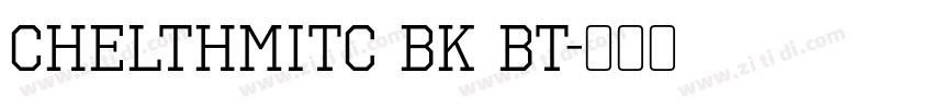 ChelthmITC Bk BT字体转换